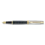 Писалка Sheaffer 300 - Engraved Matt Black Barrel and Shine Chrome Cap, размер М - Image 2