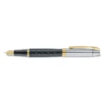 Писалка Sheaffer 300 - Engraved Matt Black Barrel and Shine Chrome Cap, размер М - Image 3