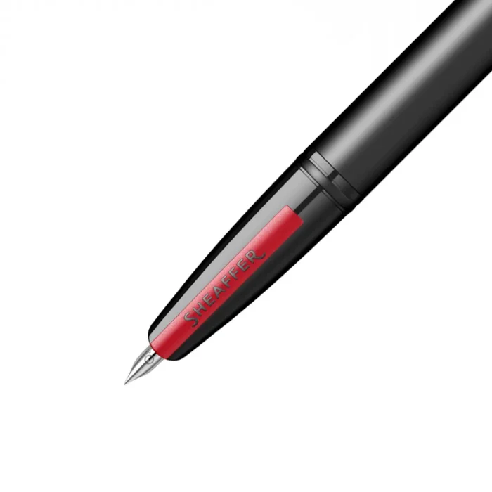 Писалка Sheaffer Icon - Matte Black Lacquer with Red PVD Trims - Image 5