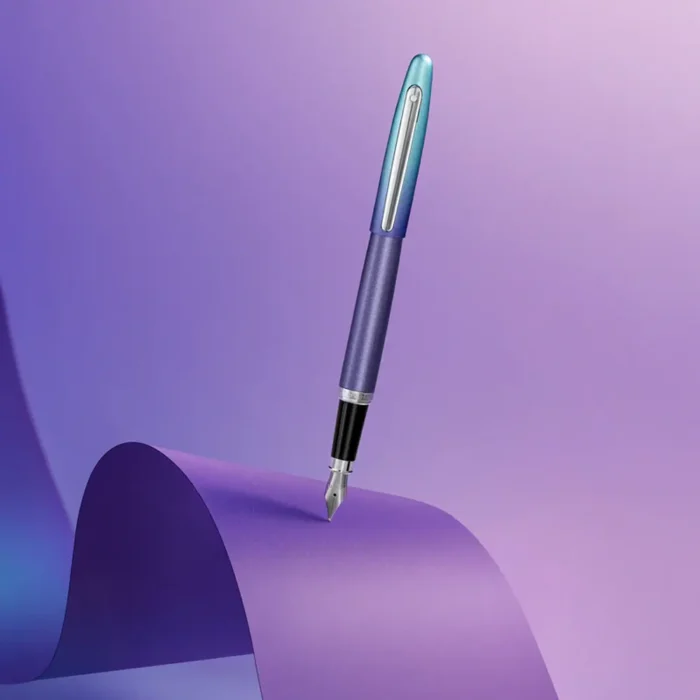 Писалка Sheaffer VFM - Expressions with Chrome-Plated Trims, синя/лилава, M перо - Image 7