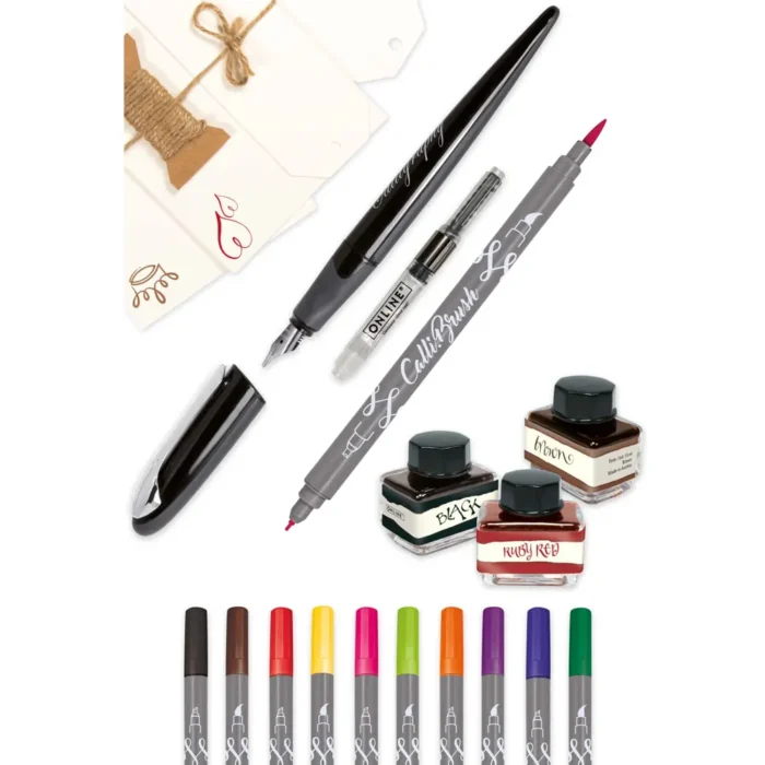 Подаръчен комплект Online - Air Best Writer Master Set, черен в бамбукова кутия - Image 2