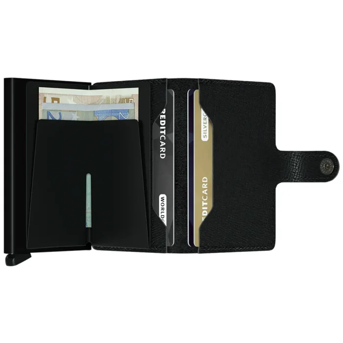 Портфейл SECRID - Mini Crisple Black, с RFID защита - Image 2