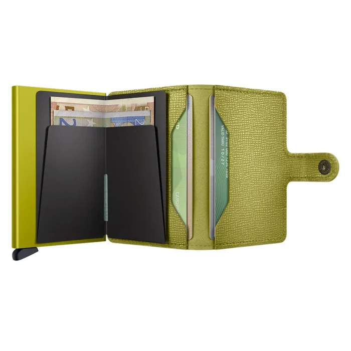 Портфейл SECRID - Mini Crisple Lime, с RFID защита - Image 4