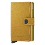 Портфейл SECRID - Mini Crisple Ochre, с RFID защита
