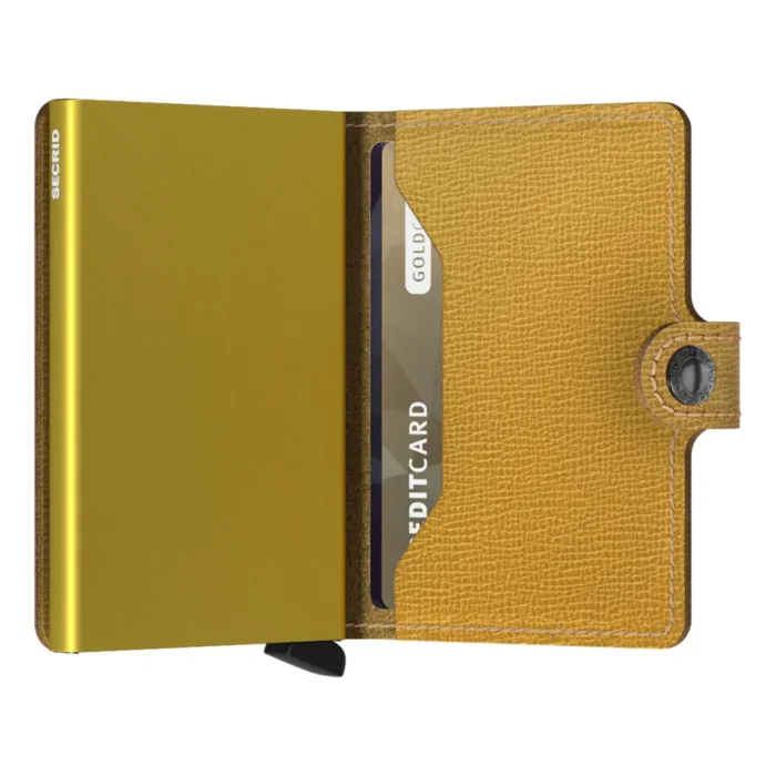 Портфейл SECRID - Mini Crisple Ochre, с RFID защита - Image 2