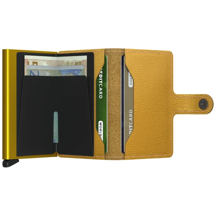 Портфейл SECRID - Mini Crisple Ochre, с RFID защита - Image 3