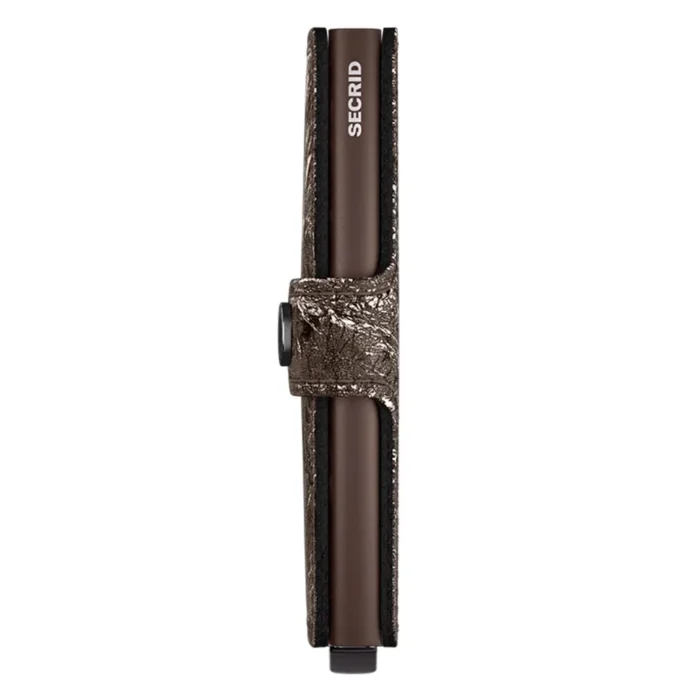 Портфейл SECRID - Mini Crunch Bronze, естествена кожа, RFID защита - Image 2