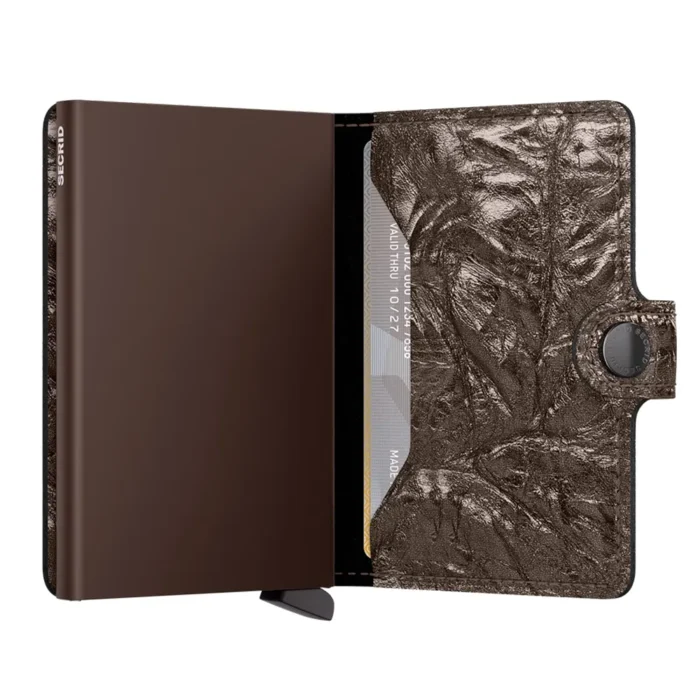 Портфейл SECRID - Mini Crunch Bronze, естествена кожа, RFID защита - Image 3