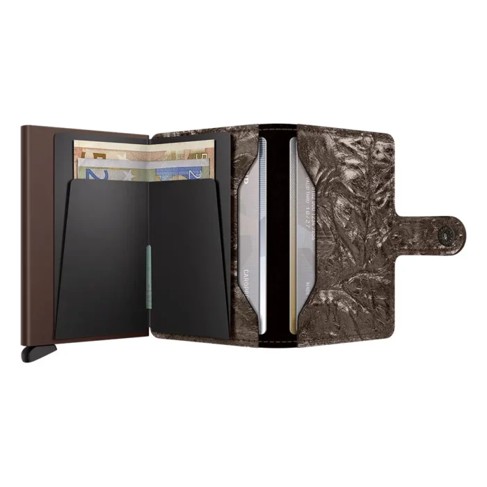 Портфейл SECRID - Mini Crunch Bronze, естествена кожа, RFID защита - Image 4