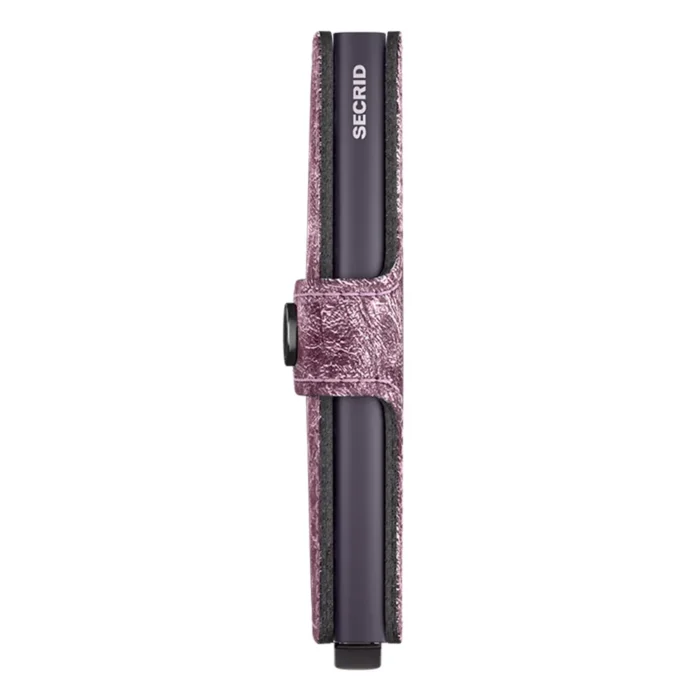 Портфейл SECRID - Mini Crunch Pink, естествена кожа, RFID защита - Image 2