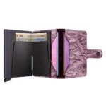 Портфейл SECRID - Mini Crunch Pink, естествена кожа, RFID защита - Image 4