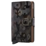 Портфейл SECRID - Mini Jungle Brown, естествена кожа, RFID защита