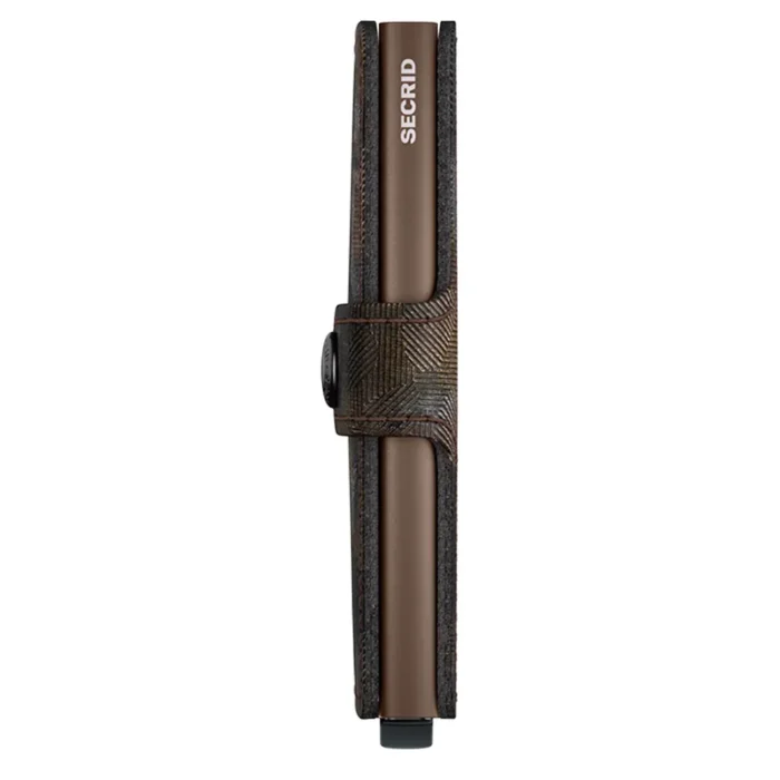 Портфейл SECRID - Mini Jungle Brown, естествена кожа, RFID защита - Image 2