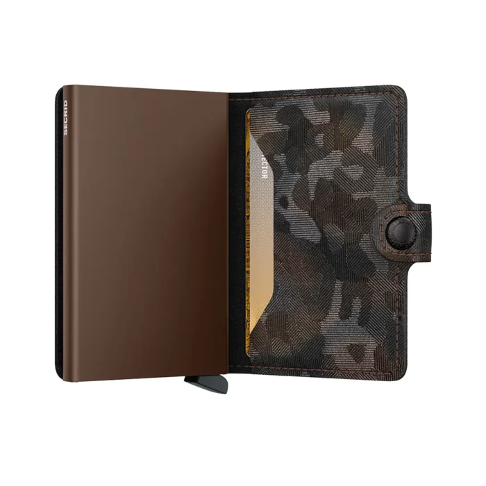 Портфейл SECRID - Mini Jungle Brown, естествена кожа, RFID защита - Image 4