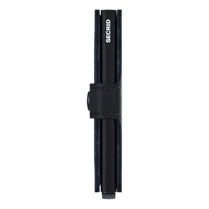 Портфейл SECRID - Mini Matte Black, естествена кожа, с RFID защита - Image 3