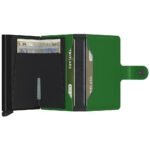 Портфейл SECRID - Mini Matte Bright Green, естествена кожа, с RFID защита - Image 4