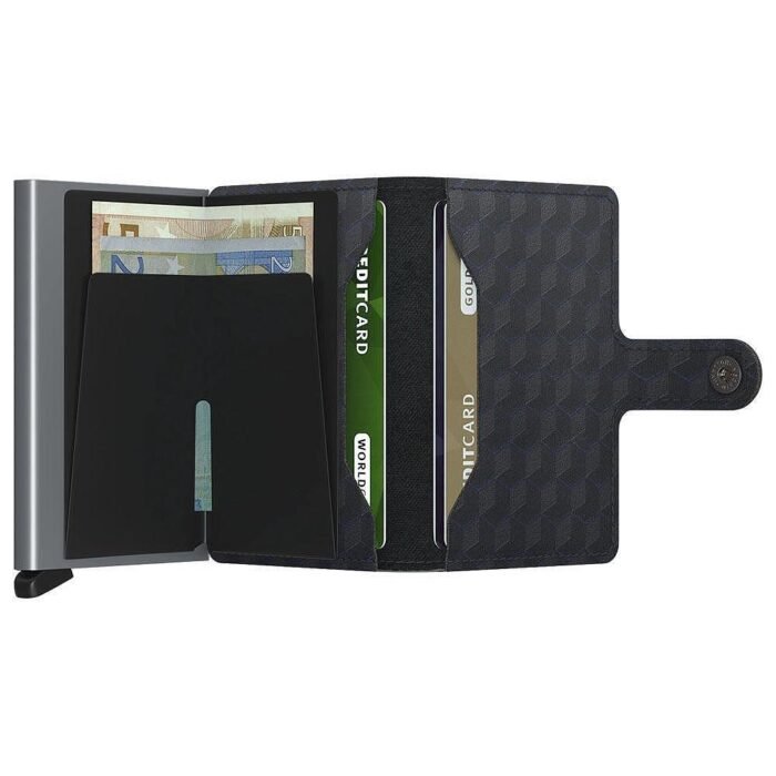 Портфейл SECRID - Mini Optical Black-Titanium, с RFID защита - Image 4