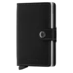 Портфейл SECRID - Mini Original Black, естествена кожа, с RFID защита