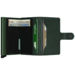 Портфейл SECRID - Mini Original Green, естествена кожа, с RFID защита - Image 3