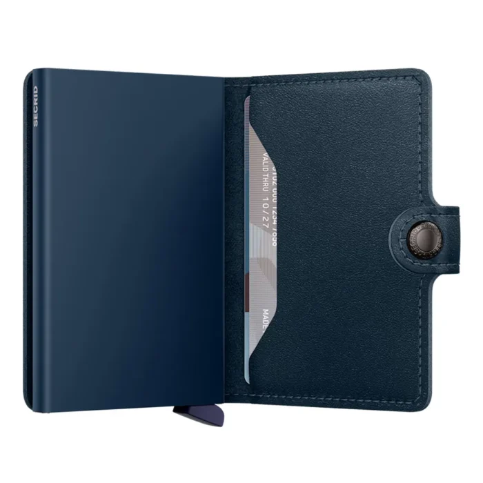 Портфейл SECRID - Mini Original Navy-Navy, естествена кожа, с RFID защита - Image 3