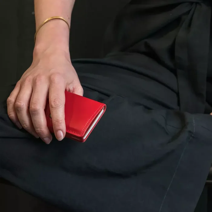 Портфейл SECRID - Mini Original Red, естествена кожа, с RFID защита - Image 4