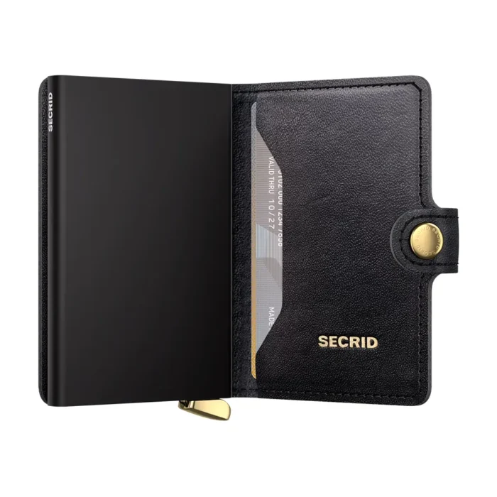Портфейл SECRID - Mini Premium Emboss Black, с RFID защита - Image 3