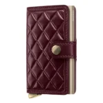 Портфейл SECRID - Mini Premium Emboss Bordeaux, с RFID защита