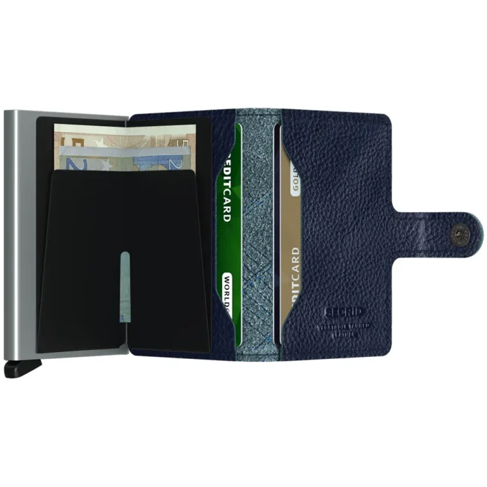 Портфейл SECRID - Mini Stitch Linea Navy, с RFID защита - Image 3