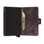 Портфейл SECRID - Mini Vintage Chocolate, естествена кожа, с RFID защита - Image 4