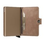 Портфейл SECRID - Mini Vintage Taupe, естествена кожа, с RFID защита - Image 2