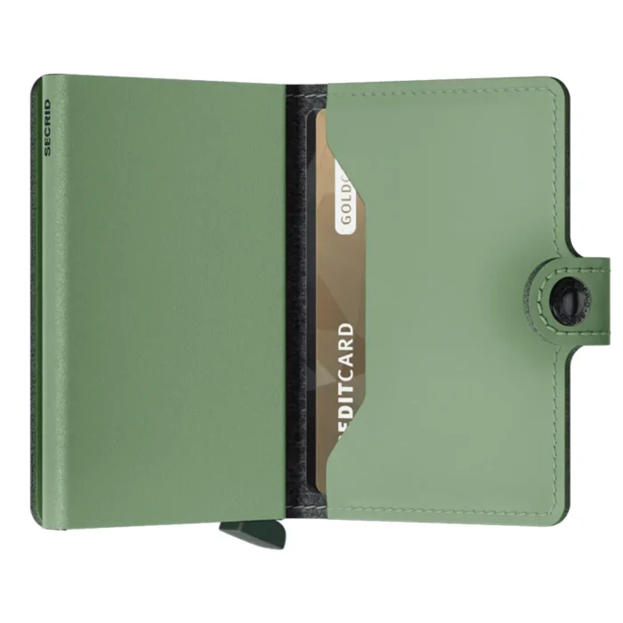 Портфейл SECRID - Mini Yard Powder Pistachio, с RFID защита - Image 2