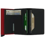Портфейл SECRID - Slim Matte Black & Red, с RFID защита - Image 3