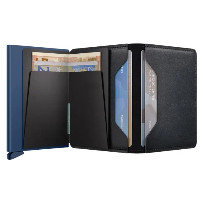Портфейл SECRID - Slim Original Black-Navy, с RFID защита - Image 3