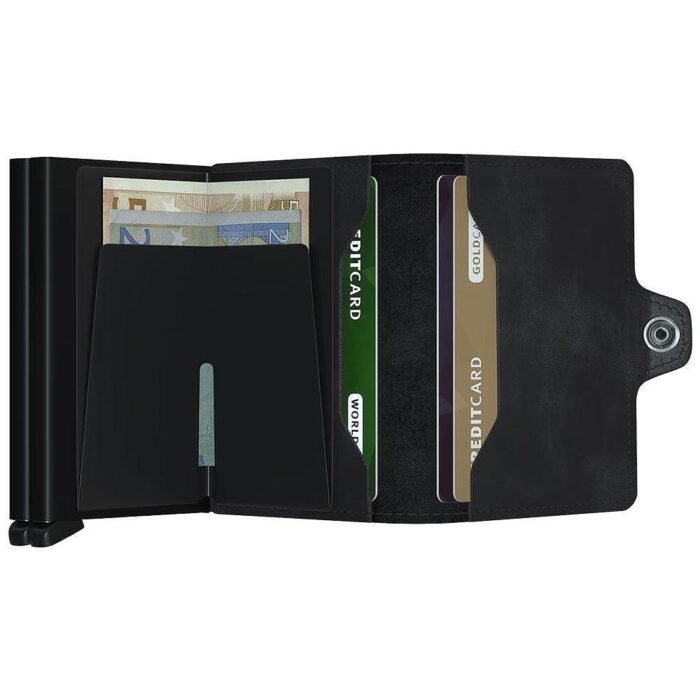 Портфейл SECRID - Twin Vintage Black, с RFID защита - Image 3