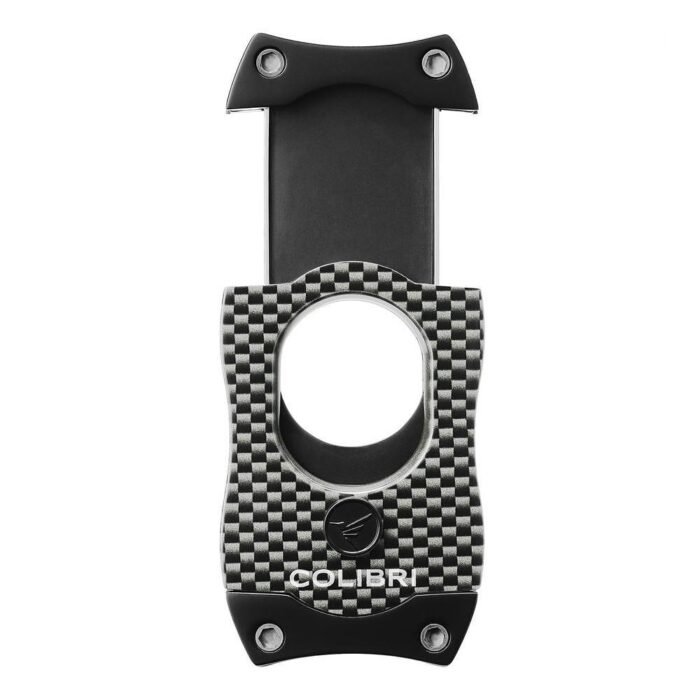 Резачка за пури Colibri "S-Cut II" Silver Carbon Design, 26 мм - Image 2