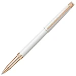 Ролер Caran d'Ache - Leman Slim White Rose Gold