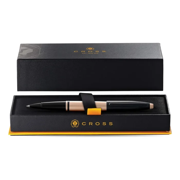 Ролер Cross Calais - Brushed Rose Gold/Black Lacquer - Image 3