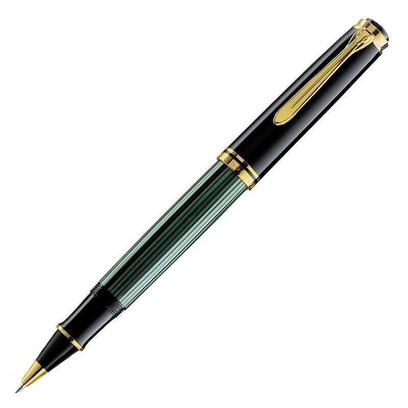 Ролер Pelikan - Souveran 400 Series, Black/Green Ролер Pelikan - Souveran 400 Series, Black/Green - Image 1