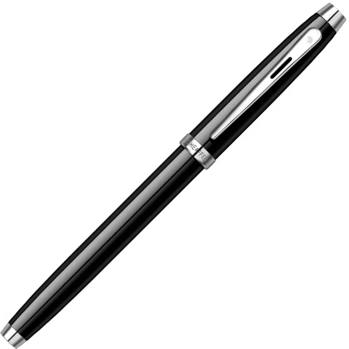 Ролер Sheaffer - 100 Glossy Black Lacquer/Chrome - Image 3