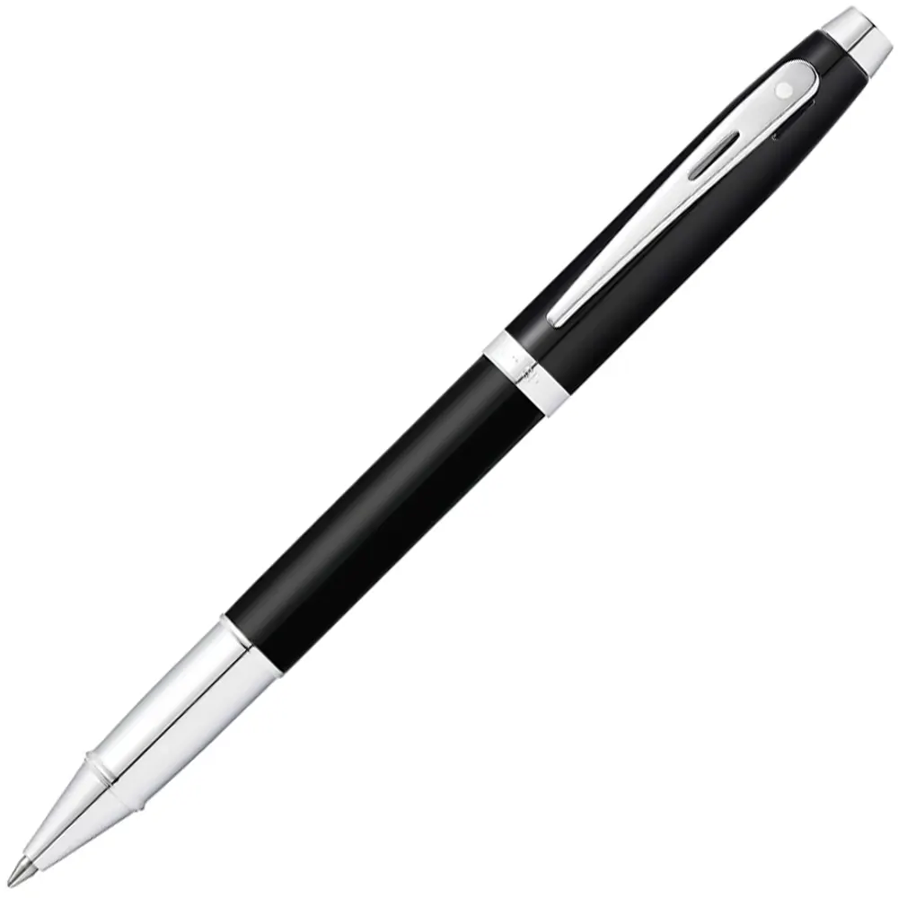roler-sheaffer-100-matte-black-chrome-trim-65b7a63b7e025 Ролер Sheaffer 100 - Matte Black Chrome Trim - Image 1