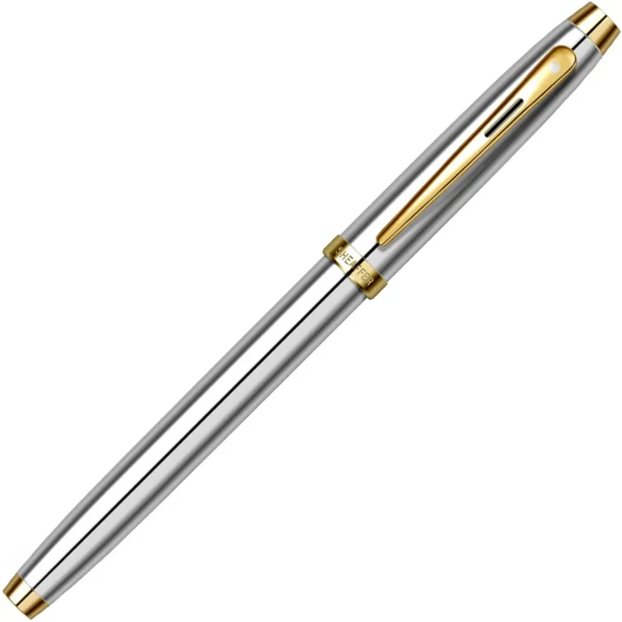 Ролер Sheaffer - 100 Medalist, сребрист, елементи със златно покритие - Image 3