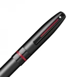 Ролер Sheaffer Icon - Matte Black Laquer with Red PVD Trims - Image 2