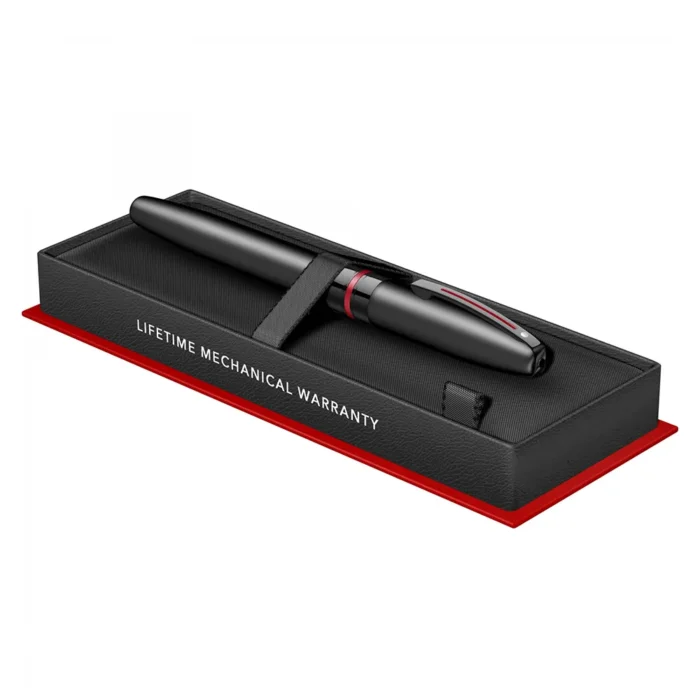 Ролер Sheaffer Icon - Matte Black Laquer with Red PVD Trims - Image 8