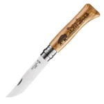 Сгъваем нож Opinel Animalia №8, острие 8.5 см, бизон