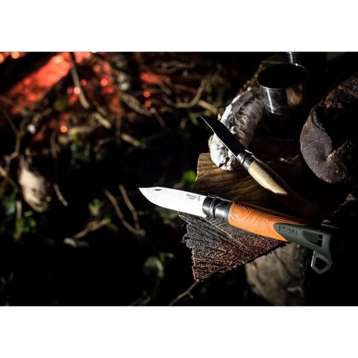 Сгъваем нож Opinel Explore №12, острие 10 см, оранжева дръжка - Image 7