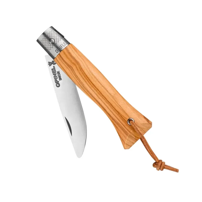 Сгъваем нож Opinel - néo6, острие 7 см, дръжка от маслиново дърво - Image 2
