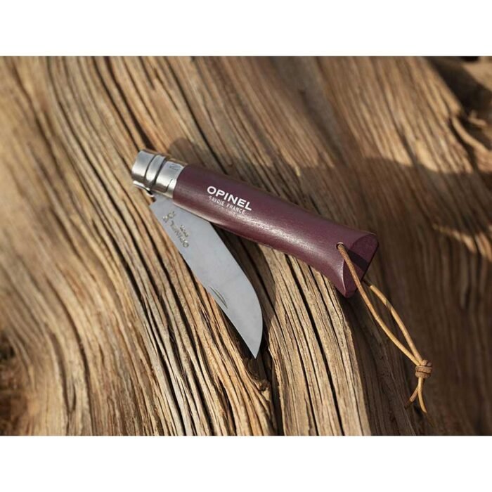 Сгъваем нож Opinel №8 Colorama Garnet, острие 8.5 см - Image 4