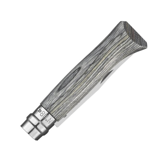 Сгъваем нож Opinel №8 Grey Laminated Birch, острие 8.5 см - Image 2