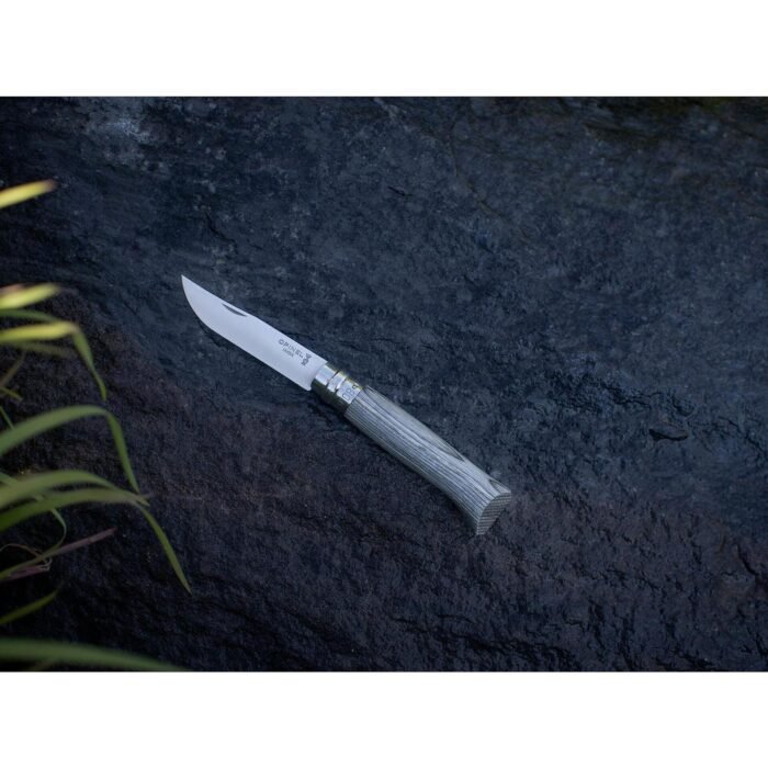 Сгъваем нож Opinel №8 Grey Laminated Birch, острие 8.5 см - Image 3