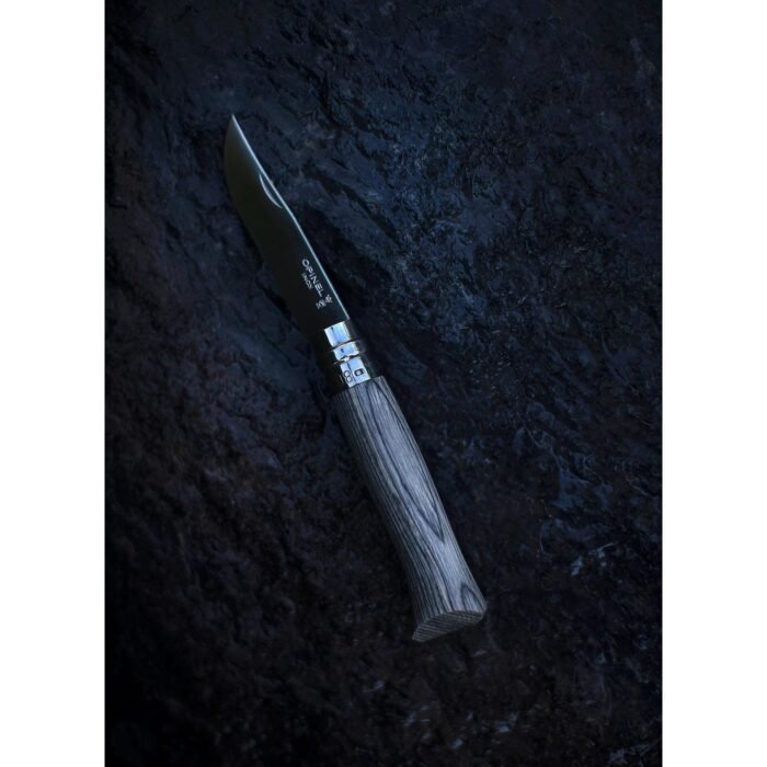 Сгъваем нож Opinel №8 Grey Laminated Birch, острие 8.5 см - Image 4